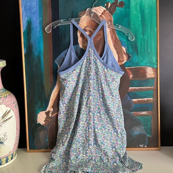 La Vie En Rose Blue and Purple Floral Slip Dress Small - Picture 4 of 14